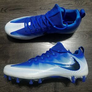 NIKE Vapor Untouchable Pro Football Cleats Mens 13.5 Racer Blue White